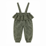 Crochet Denim Overalls Girls