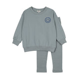 Embossed Smiley Sweatset Boy