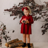 Tonal Red Knit Dress