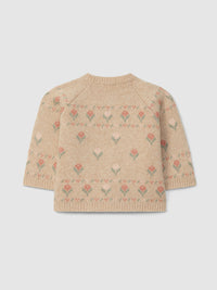 Knitted Flowers Cardigan