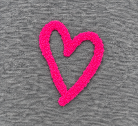 Heart Embroidered Sweatshirt