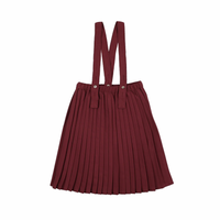 Knife Pleated Suspender Skirt