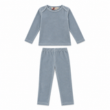 Allover Circle Print Velour 2-Piece Set