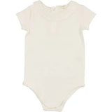 Ruffle Collar Short Sleeve Onesie