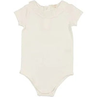 Ruffle Collar Short Sleeve Onesie