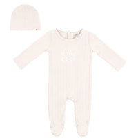 Baby Romper With Lace Rib With Print