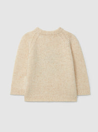 Knitted Sweater With Flower