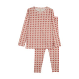Checkered Charm Long Sleeve Pajamas