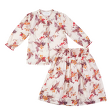 Girls Floral Print 2 PCS Set