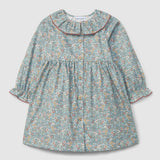 Flowers Dress With Collar