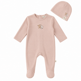 Bear & Bunny Print Footie