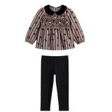 Smocked Floral Top & Legging Set