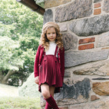 Knife Pleated Suspender Skirt