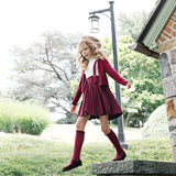 Knife Pleated Suspender Skirt