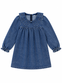 Crochet Denim Dress