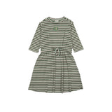 Summer Striped 3/4 Sleeve Dress