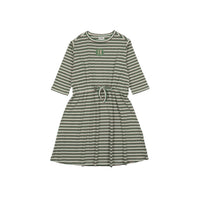 Summer Striped 3/4 Sleeve Dress