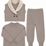 Shawl Collar Vest Set