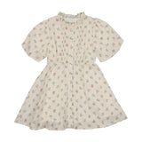 Green Floral Short Sleeve Dress