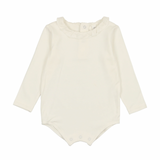 Ruffle Collar Onesie Long Sleeve
