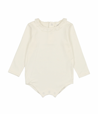 Ruffle Collar Onesie Long Sleeve