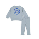 Embossed Smiley Sweatset Boy