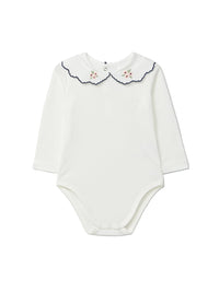 Embroidered Collar Onesie