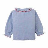 Baby Beryl Collared Blouse With Cherry Cross Stitch