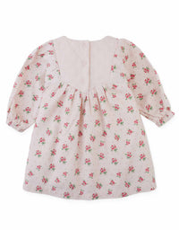 Baby Olivia Floral Printed Dress With Embroidery On Yoke