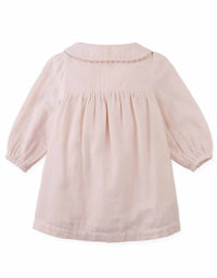 Baby Lottie Button Down Dress With Cross Stitch