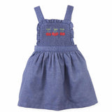 Baby Margot Cherry Emb Pinafore Dress And Tee Set