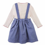 Baby Margot Cherry Emb Pinafore Dress And Tee Set