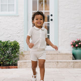 Textured Stripe Knit Set
