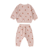 Waffle Sweater Set Pink Daisy