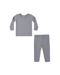 Bamboo Pajama Set Slate