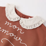 Amour Sweatshirt With Ruffle Collar