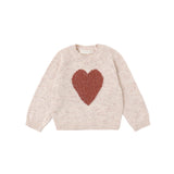 Knit Sweater with Heart