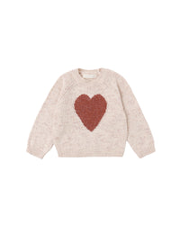 Knit Sweater with Heart