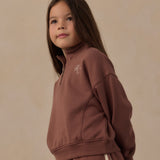 Half Zip Sweatshirt Mulberry