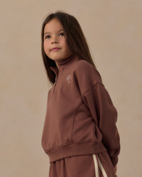 Half Zip Sweatshirt Mulberry