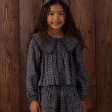 Tiered Mini Skirt Heart Ditsy