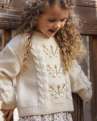 Reagan Sweater Flower