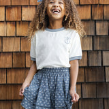 Tiered Mini Skirt Ditsy