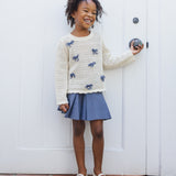 Crochet Knit Pullover Bows