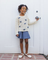 Crochet Knit Pullover Bows
