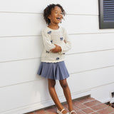 Crochet Knit Pullover Bows