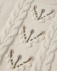 Reagan Sweater Flower