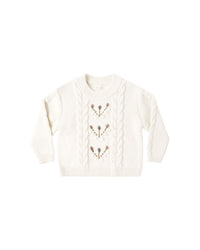 Reagan Sweater Flower