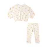 Spongey Knit Set Yellow Daisy