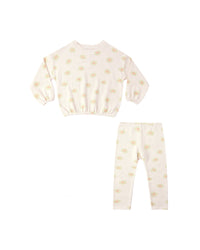 Spongey Knit Set Yellow Daisy